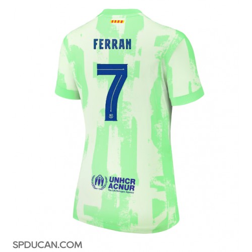 Zenski Nogometni Dres Barcelona Ferran Torres #7 Rezervni 2024-25 Kratak Rukav